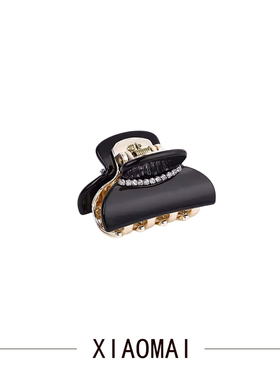 专柜品质法国品牌同款旺多姆金抓夹优雅水钻网红后脑勺盘发小抓夹