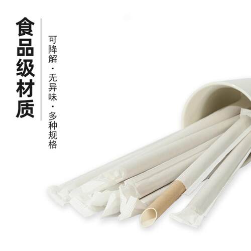 1.2*23cm纸质吸管一次性单支尖头