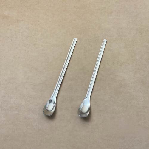 元34不锈钢HSD01-CS啡勺搅拌勺甜品勺勺雪糕咖勺子本色长柄0冰勺
