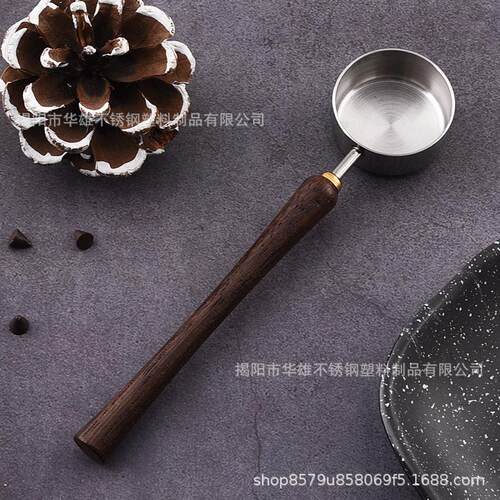 304不木锈量勺钢克啡数勺长DS-G1220柄奶茶计量勺定量果粉勺咖量