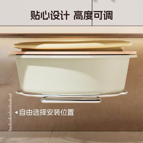 脸盆收纳脸架浴室柜下22560146洗盆架子卫间悬挂洗生漱盆台底部子