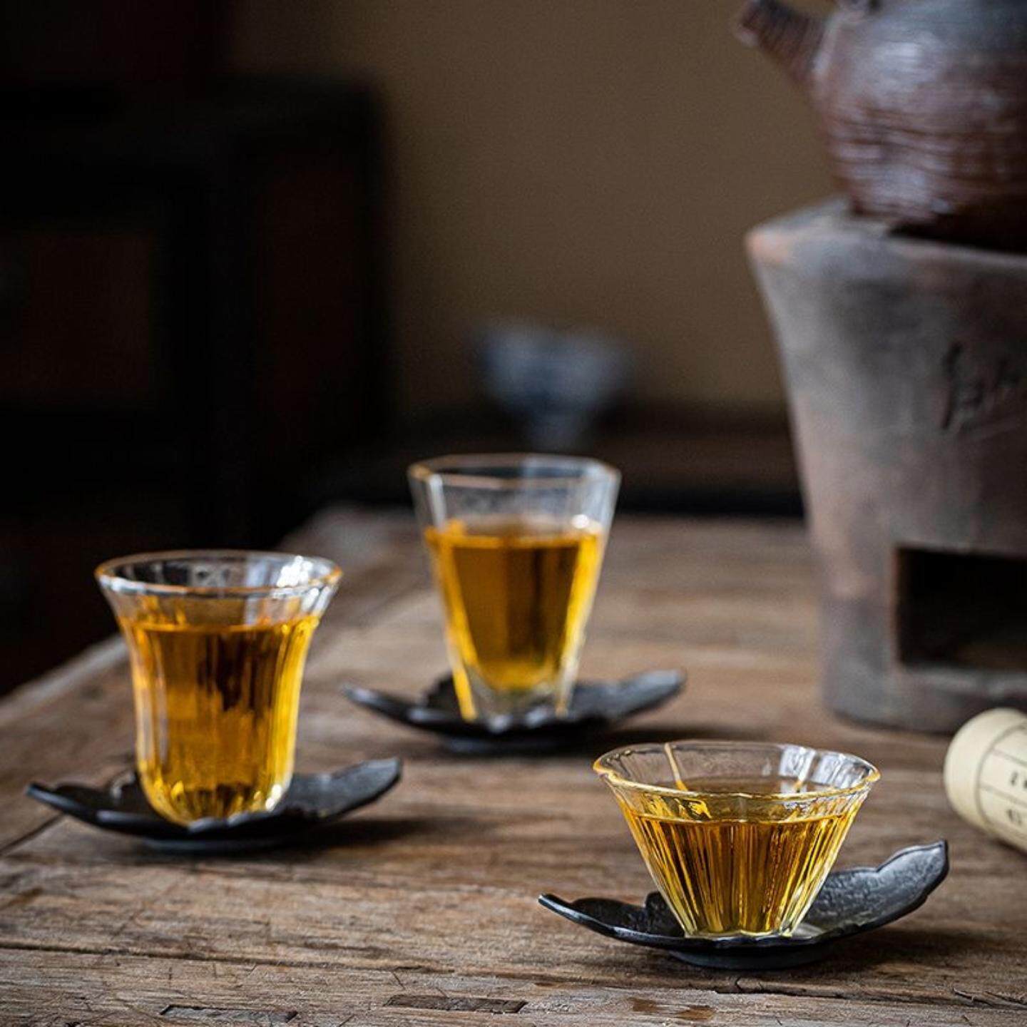 手工吹制玻璃品茗杯耐热主人茶杯功夫茶具白酒杯耐热玻璃主人杯