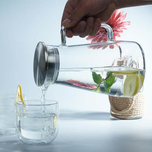 家WR-LSH00用冷水壶带璃果汁玻凉把茶水凉水壶耐温水壶扎壶大容量