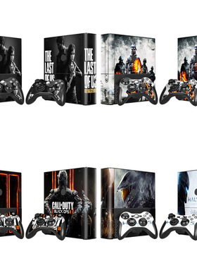 xbox360e光驱 游戏机全身彩贴 防刮彩贴 彩膜 god war彩贴