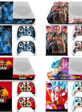 xbox one s游戏机全身贴纸 手柄贴膜 彩膜贴纸个性贴痛机贴膜skin