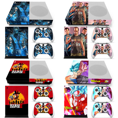 xbox one s游戏机全身贴纸 手柄贴膜 彩膜贴纸个性贴痛机贴膜skin