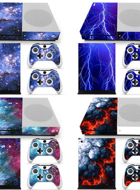 XBOX ONE S游戏机贴纸主机贴xbox one s贴膜彩贴starry sky星空