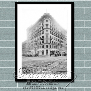 黑白摄影 饰画 海报 装 有框画 1915 Crossing Ghost 无框画