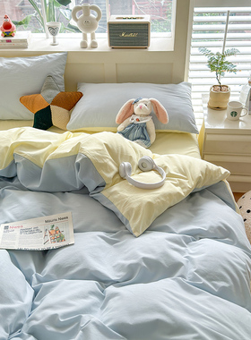 床上用品四件套全棉纯棉2024新款被罩被套单件学生宿舍床单三件套