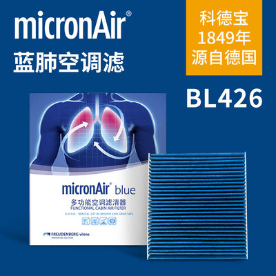 科德宝蓝肺空调滤芯BL426适配梦想家追光轩逸天籁奇骏领克06 QX50