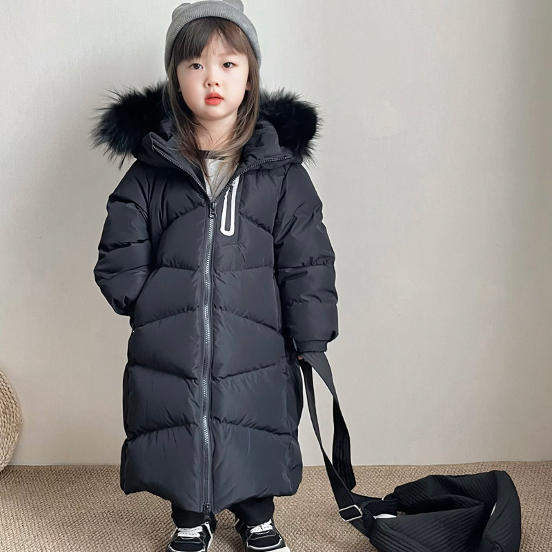 中长款超厚鹅绒服过膝