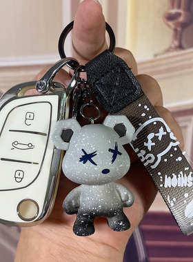 适用东风雪铁龙钥匙套c5 C4L DS4S5LS扣DS6标致308本田钥匙包壳扣