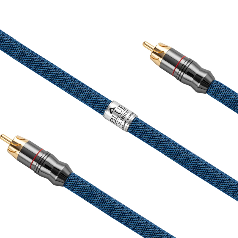 波兰 ALBEDO BLUE 原装进口 家用音响发烧CD机功放 RCA纯银信号线