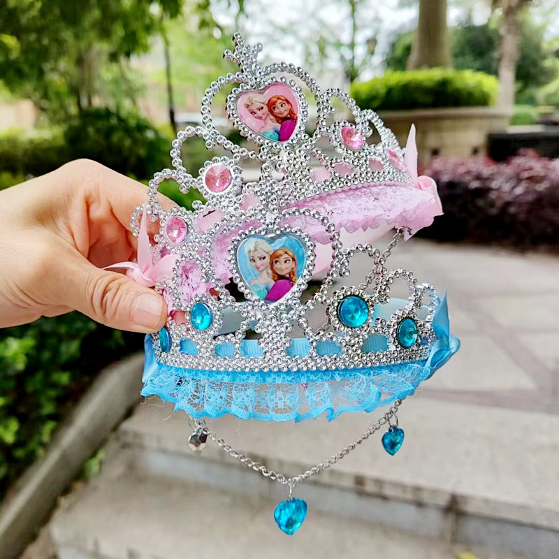 儿童蕾丝皇冠公主发箍头饰