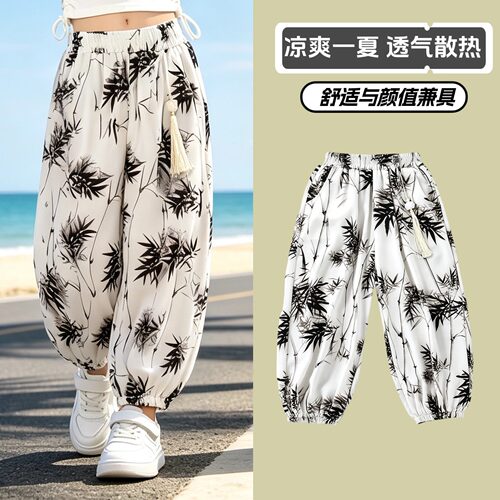 防蚊裤女童夏季薄款凉凉灯笼裤子