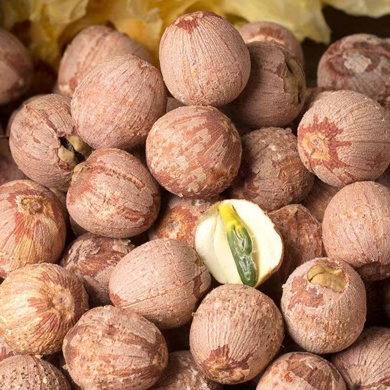 白洋淀带芯红莲子白莲子500克