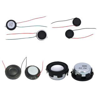 28mm圆形内磁喇叭4欧8r 2W3瓦超薄复合膜迷你扬声器 直径20