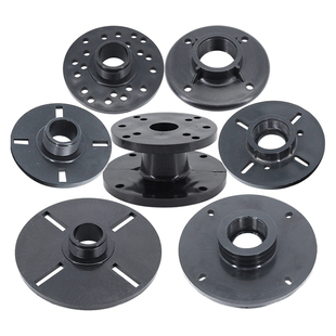 驱动头转换盘法兰盘音响高音号角转接头平螺口内外牙塑料外壳配件