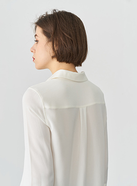 四季百搭 30姆米 重磅真丝衬衫长袖女高端欧货桑蚕丝春装新款