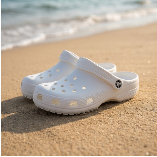 Crocs洞洞鞋男夏季包头凉鞋一脚蹬防水沙滩鞋白色休闲鞋10126-100