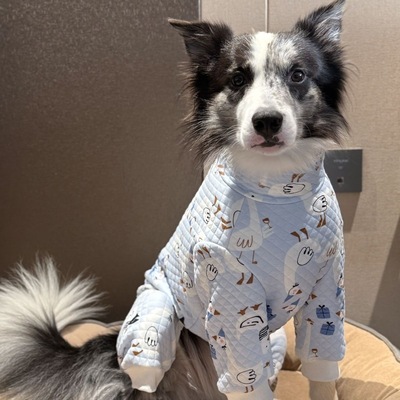 大型犬四脚衣服大狗衣服秋冬拉布拉多金毛边牧防晒衣服护肘护衣服