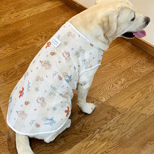 狗狗衣服夏季大型犬薄款网眼衣服金毛拉布拉多边牧防掉毛大狗衣服