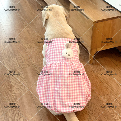 宠物大狗可爱衣服夏季透气萨摩耶金毛边牧拉布拉多大型犬公主裙子