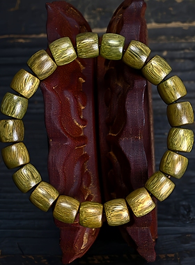 通用阿根廷绿檀名族风直切桶珠