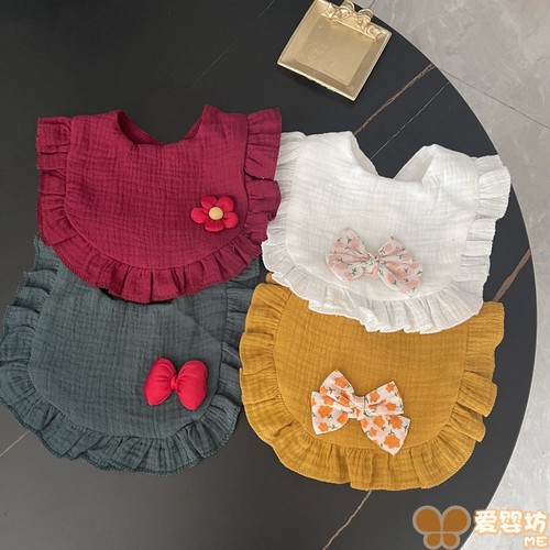 韩版宝宝纱布口水巾婴幼儿围嘴