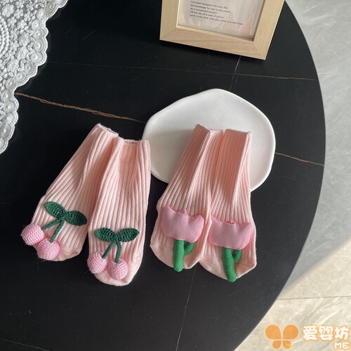 韩系手工女宝宝春秋款纯棉儿童袜