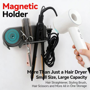 Dryer Hair Holder For Bathroom Magnetic Cabinet Universal