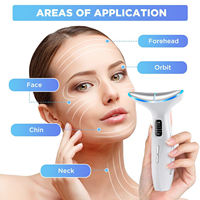 Red Light Face & Neck Beauty Device Facial Massager Tool thumbnail 3