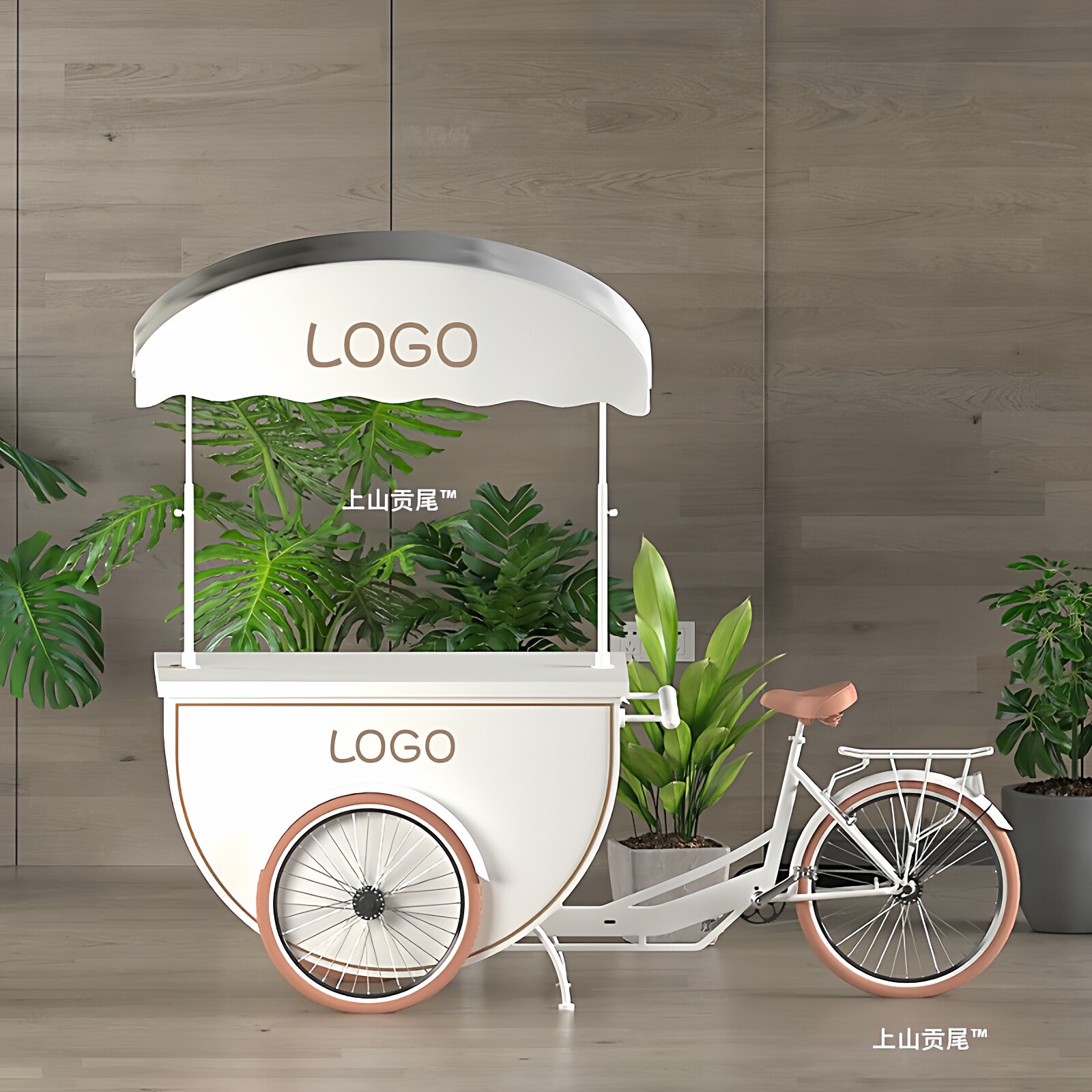 户外活动美陈餐车景区集市露营小吃三轮车网红节假日果汁美食推车