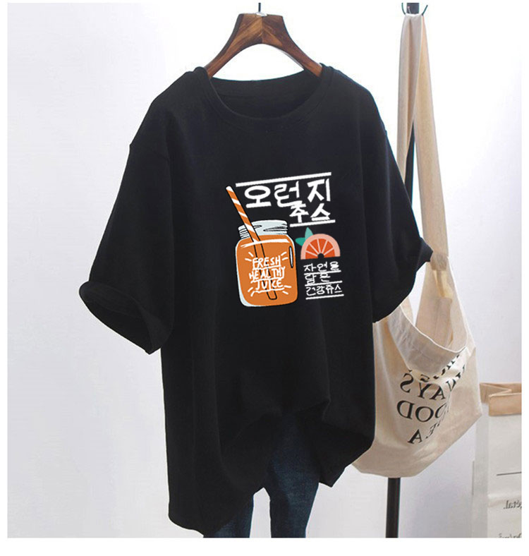 5 colors summer fat mm200kg plus size medium length 26pcs cotton Korean Short Sleeve T-Shirt