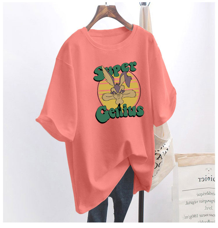 5 colors summer fat mm200kg plus size medium length 26pcs cotton Korean Short Sleeve T-Shirt