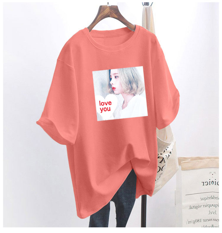 5 colors summer fat mm200kg plus size medium length 26pcs cotton Korean Short Sleeve T-Shirt