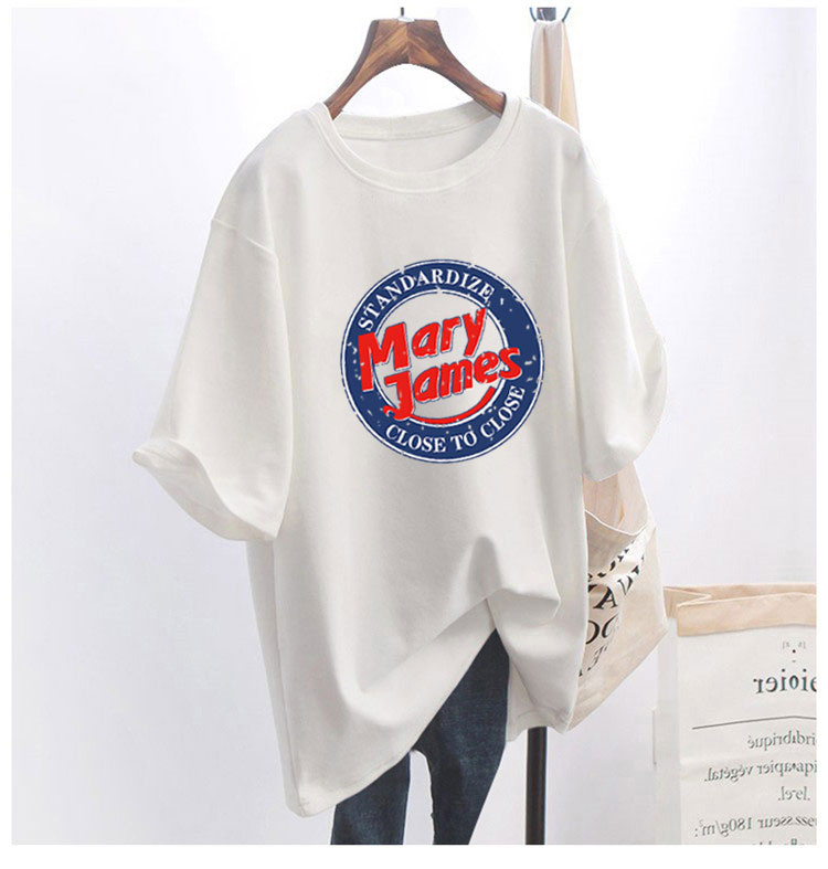 5 colors summer fat mm200kg plus size medium length 26pcs cotton Korean Short Sleeve T-Shirt