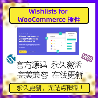 Wishlists for WooCommerce 插件 WP心愿单插件 客户心愿单列表