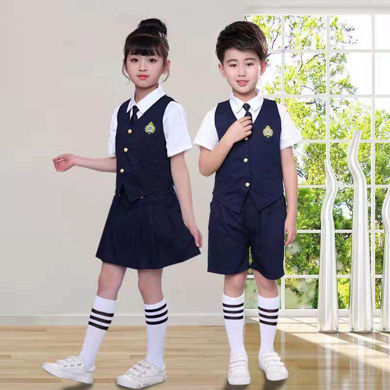 幼儿园毕业季典礼服装夏天园服拍儿童演出服