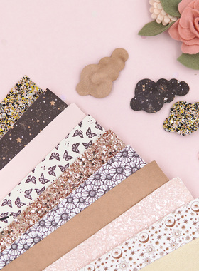 easymaker闪布手工DIY材料发夹制作布料ins蝴蝶结IG发夹儿童星辰