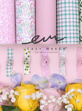 easymaker可爱手工DIY发饰制作材料发夹配件ins蝴蝶结日系发卡ig