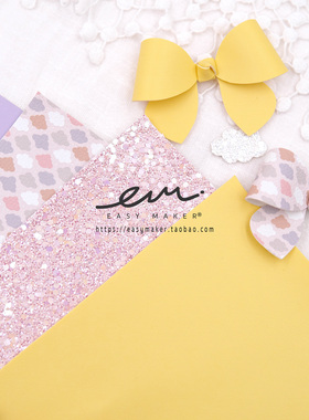 easymaker出口闪布diy手工发夹材料儿童蝴蝶机ins款英国公主宝宝1