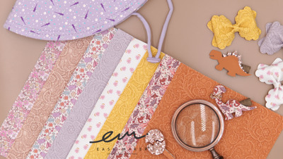 diy新品发夹欧美卡通风闪光布料