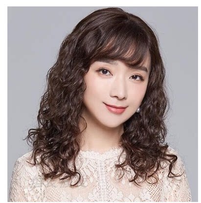 整顶假发女全头套式中老年假发女中长发妈妈中长卷发羊毛卷假发套