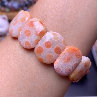 珊瑚玉手牌圆形手串手链手牌喜欢可拍下