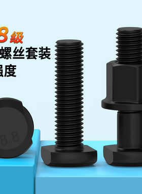 T型螺丝高强度螺丝压板螺栓套装螺母M8M10M12M14M16M18M20M2236