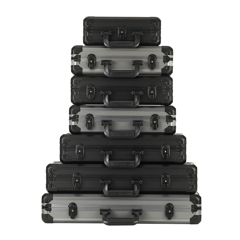 加厚黑色德州撲克手提籌碼箱