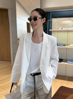 MOXI十三行女装2026年春季新款韩版气质宽松休闲西装外套女上衣