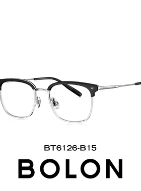 BOLON暴龙近视镜框26新品轻质钛架方形眉框男款可配度数BT6126