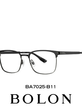 暴龙近视眼镜25新品休闲镜框男商务钛架女度数可配BA7025 BA7027
